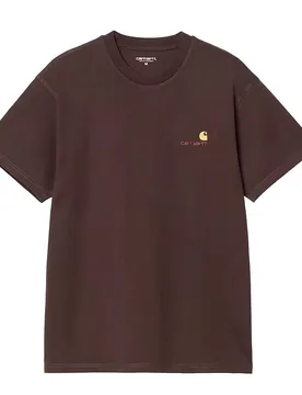 S/S American Script T-Shirt - T-Shirt-langarm - braun - Herren - Size: M - Carhartt WIP - FashionsVida