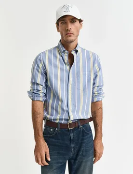 Chemise à Manches Longues 3250052 Rich Blue 2XL - Gant - FashionsVida