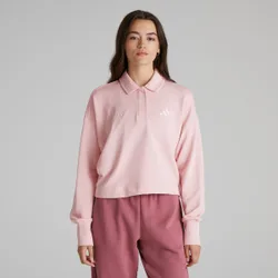 Manchester United x Womens ALL SZN French Terry Polo Sweatshirt Pink 2XL