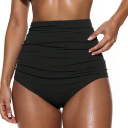 Bragas bikini de cintura alta fruncido XL
