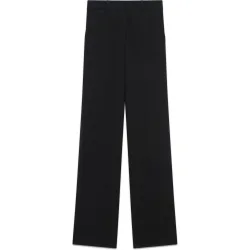 Pantalón de mujer con pinzas de corte recto