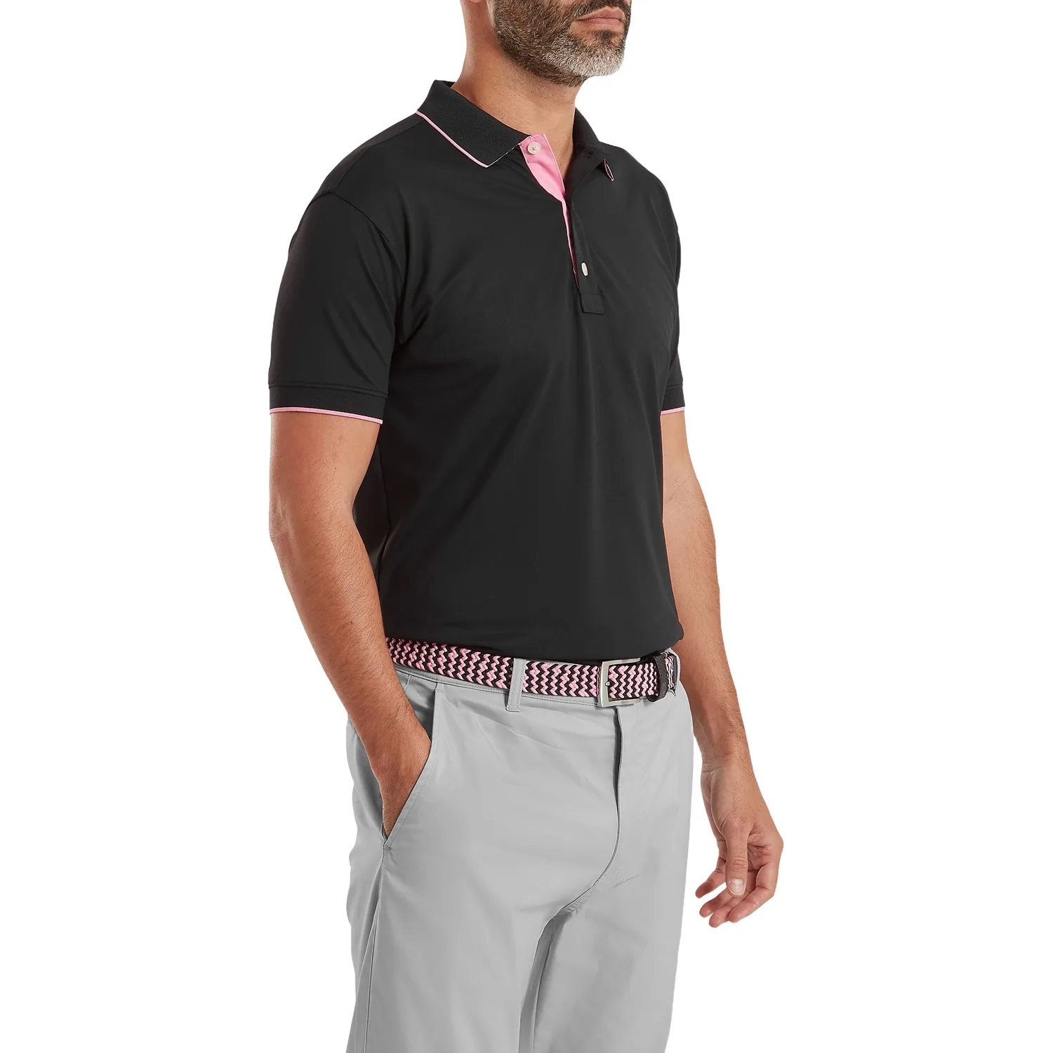 Polo Wondermark Pique, schwarz s - FootJoy - FashionsVida