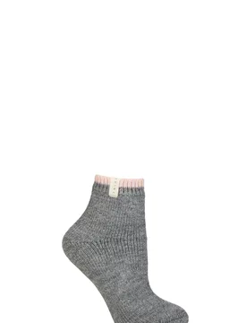 Women's 1 Pair Cosy Plush Wool and Alpaca Socks Dark Grey 5.5-8 Ladies - Grey - Size: Small - Falke - FashionsVida