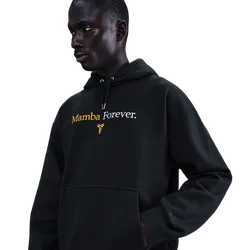 Kobe Herren Kapuzenpullover - Schwarz - Größe M - Baumwoll-Fleece Black M