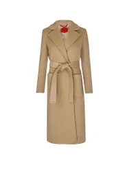 Cappotto in lana RUNAWAY cammello 40