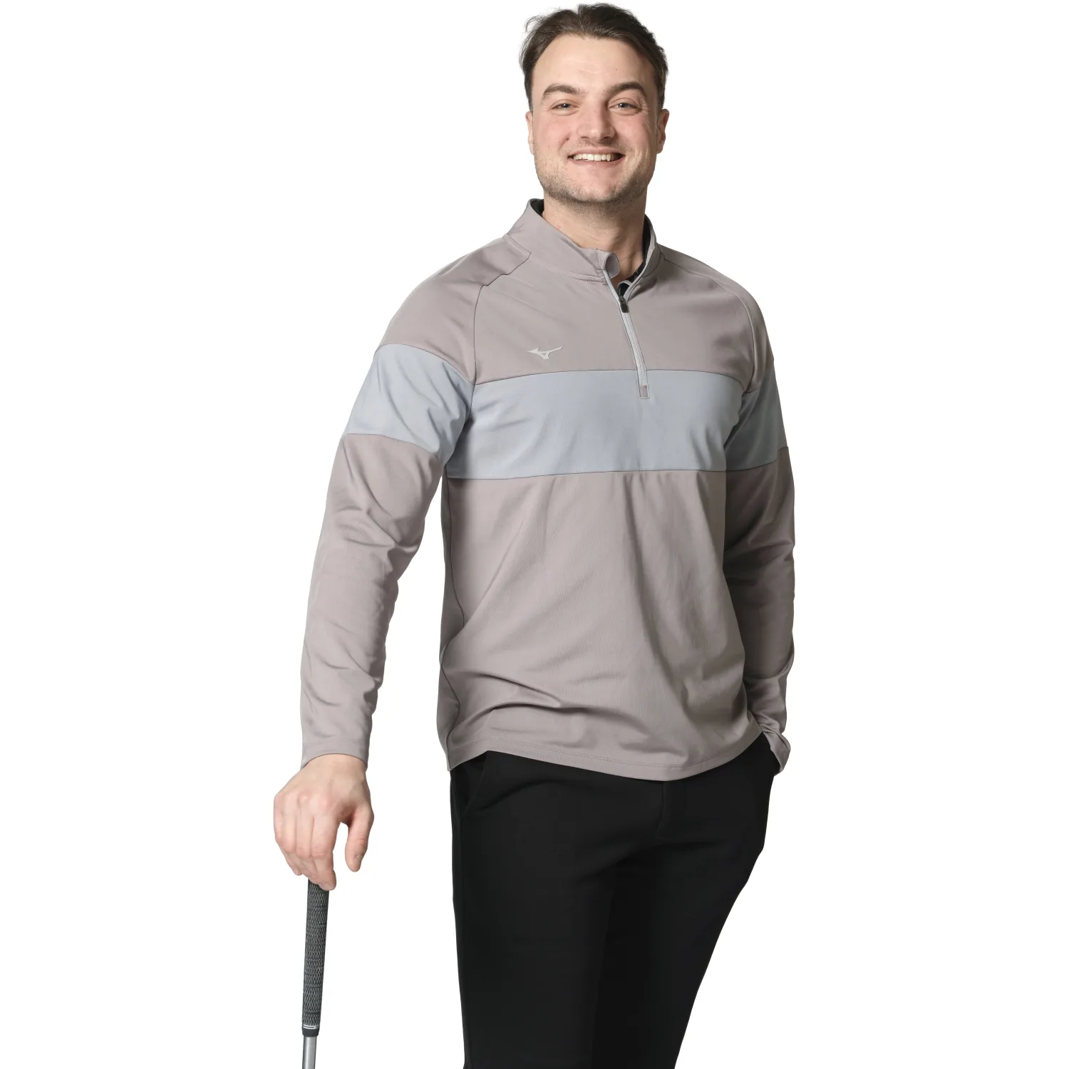 Mizuno Layer Link 1/4 Zip, grau xl - Mizuno - FashionsVida