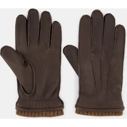 Guantes hombre ciervo con puño en lana y forro thinsulate