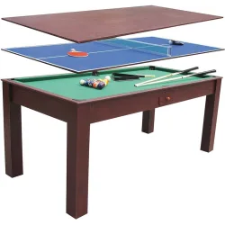 Multijuego 3 en 1 billar ping pong y mesa