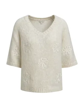 V-NECK RAGLAN PULLOVER 1/2 SLEEVE female - XL - FashionsVida