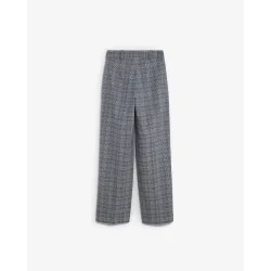 Pantalón recto de mujer con estampado de rayas