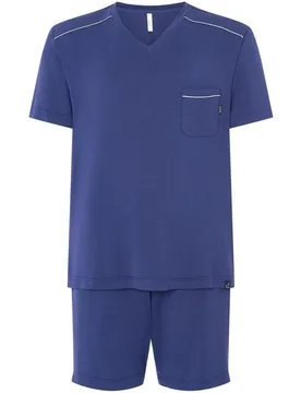 Pijama de hombre corto cuello pico - Lohe - FashionsVida