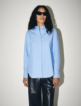 Sfera - Camisa azul popelín - Sfera - FashionsVida