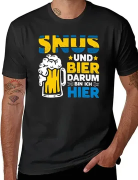 Schwedischer Snus Bier Kautabak T-Shirt summer tops for a boy anime clothes customizeds workout shirts for men - Aliexpress - FashionsVida