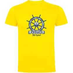 Rudder Short Sleeve T-shirt Yellow 3XL Men