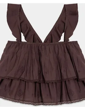 Top bordado de mujer con volantes - Noon - FashionsVida