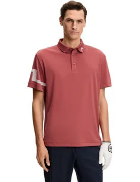 J.Lindeberg Polo Heath, weinrot m - J.lindeberg - FashionsVida