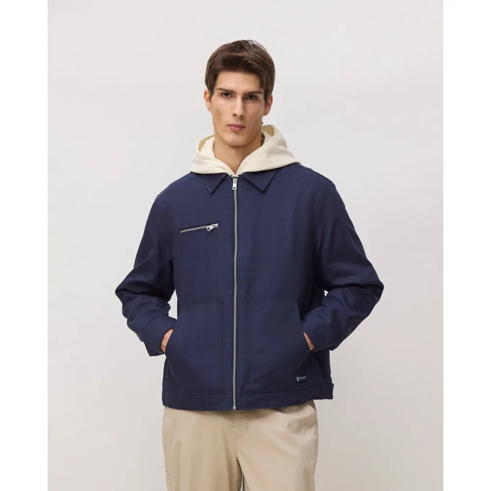 Chaqueta de hombre hayden navy - Blue Banana - FashionsVida