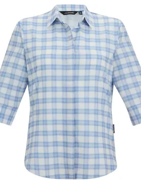 Camicia A Maniche 3/ Keralin Barely White / Washed Denim check 46 - Regatta - FashionsVida