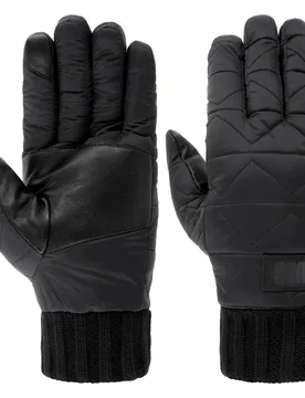 Fownes All Weather Quilted Gloves by - black - Size: L - Ugg - FashionsVida