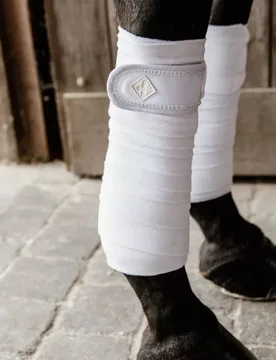 Fleecebandagen PEARLS weiß - Kentucky Horsewear - FashionsVida