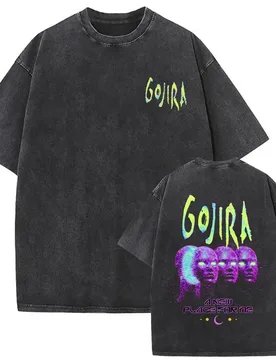 Washed Vintage Metal Rock Band Gojira A New Place for Me Graphic T-shirt Men Women Gothic Punk Oversized T Shirt Mens Streetwear - Aliexpress - FashionsVida