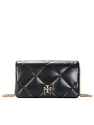 Ledertasche - Mini Bag KIRA DIAMOND schwarz Damen