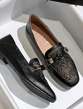 Mocasines planos sin cordones para mujer, mocasines de conducción casual estilo británico CN36 - Shein - FashionsVida