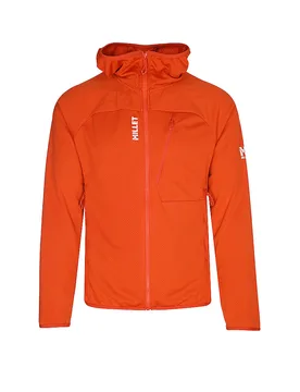Giacca in pile da uomo Looka 3 con cappuccio rosso L - Millet - FashionsVida