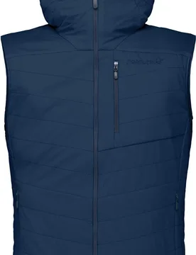 Norrona - Polaire légère et respirante - Lyngen Alpha90 Vest M's Indigo Night - Taille S - Navy - Norröna - FashionsVida