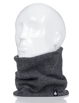 Pack Charcoal 2.6 Tog Heatweaver Yarn Neck Warmer Men's One Size - - Grey - Size: One Size - Heat Holders - FashionsVida