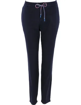 Hose Clara-Linen Twill, navy 34 - Alberto - FashionsVida