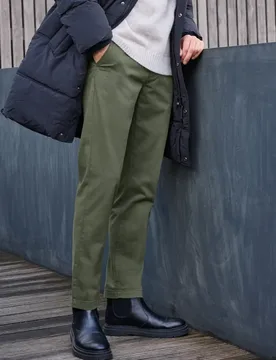 Street One Klassische Chino male Grün - Street One MEN - FashionsVida