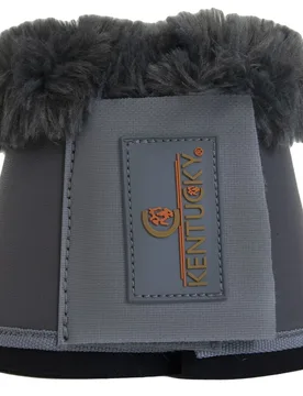 Hufglocken LEATHER SHEEPSKIN grau L - Kentucky Horsewear - FashionsVida