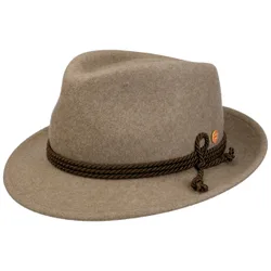 Maleo Trilby Tyrolean Hat by - beige-mottled - Female - Size: S (54-55 cm)