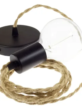 Cables Suspension Luminaire Tn06 50 Cm Beige / Black One Size - Creative - FashionsVida