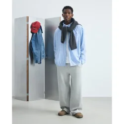 Camisa de manga larga de hombre de rayas