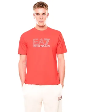Ea7 Emporio Armani T-shirt à Manches Courtes 7m001307_af10375 Poppy Red XL - Giorgio Armani - FashionsVida