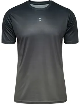 T-shirt à Manches Courtes Pulse Gradient Charcoal Grey S - Hummel - FashionsVida