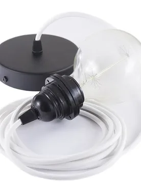 Cables Lampe Suspendue Pendel Pour Abat-jour Rm01 50 Cm White / Black One Size - Creative - FashionsVida