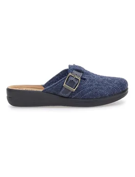 Pantofole blu con fibbia e plantare comfort 50 CF 40 - Inblu - FashionsVida