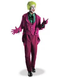 Joker-Deluxekostüm für Herren Halloweenkostüm violett-grün - male