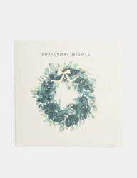 Christmas Wreath Gift Card No Colour