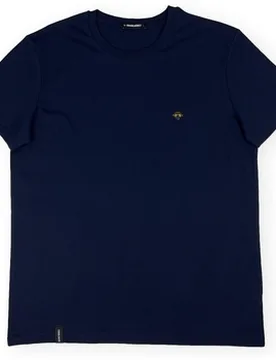 T-Shirts & Poloshirts T-Shirt - Navy Eu S;Eu M;Eu L;Eu Xl;Eu Xs Male - Organic Monkey - FashionsVida