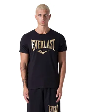 T-shirt à Manches Courtes Fitted Logo Metallic Gold L - Everlast - FashionsVida