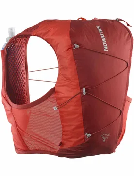 Sac de trail/running - Active Skin 8 Set Red Dahlia/High Risk Red - Taille S - Rouge - Salomon - FashionsVida
