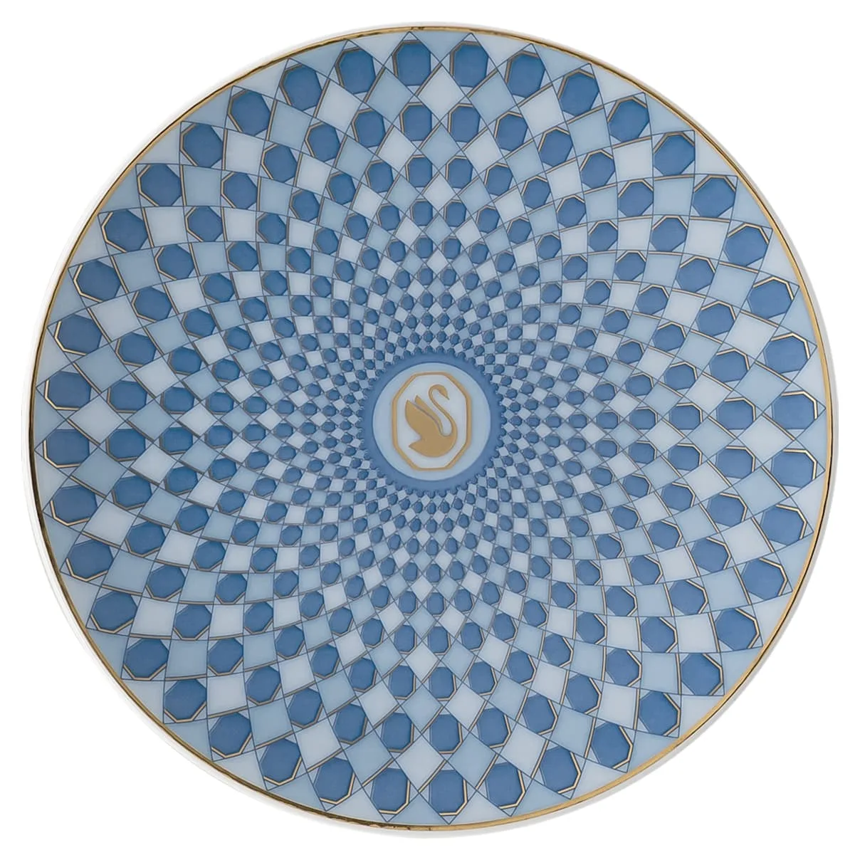 Piatto Signum, Porcellana, Piccolo, Blu OS - Swarovski - FashionsVida
