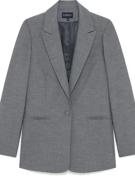 Blazer de mujer de corte entallado con botón - Caroll - FashionsVida