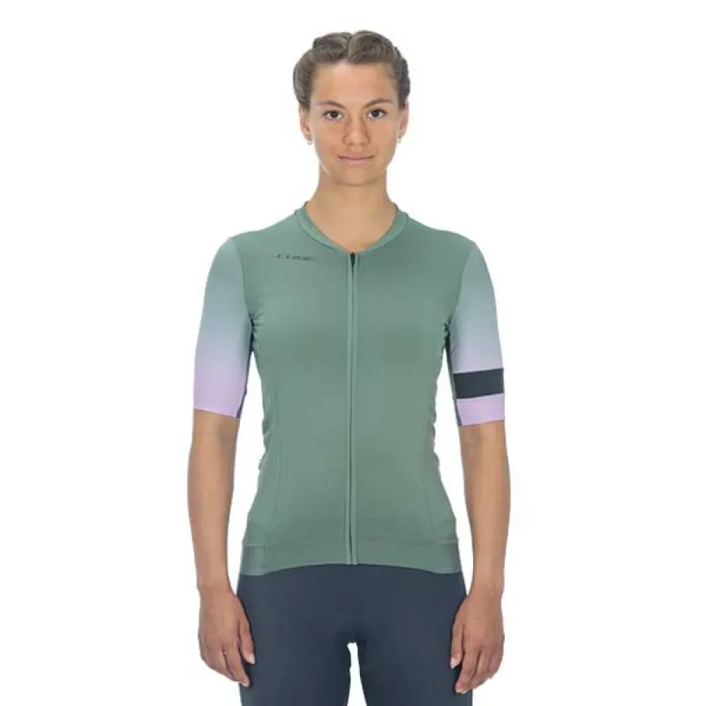 Maglia A Maniche Corte Blackline Fade Green / Violet - CUBE - FashionsVida