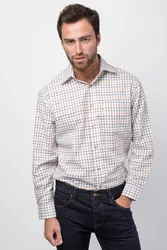 Sledmere Mens Long Sleeved Country Check Shirt - - Size: S