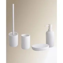 Colección de accesorios de baño en blanco Talco
